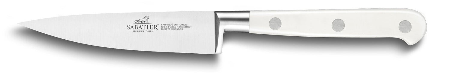 Coffret 3 couteaux Sabatier Toque blanche 100% forgé manches rivetés