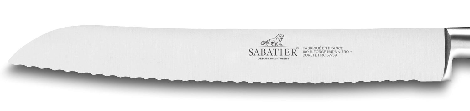 Couteau à pain SABATIER Saveur lame 100% forgée 20cm 3 rivets