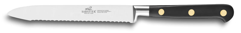 Couteau universel SABATIER Idéal Inox 100% forgé rivets laiton denté 12cm