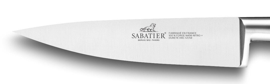 Couteau d'office SABATIER Idéal Inox 100% forgé rivets laiton lame 10cm