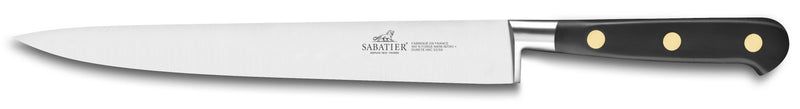 Couteau tranchelard SABATIER Idéal Inox 100% forgé rivets laiton lame 25cm