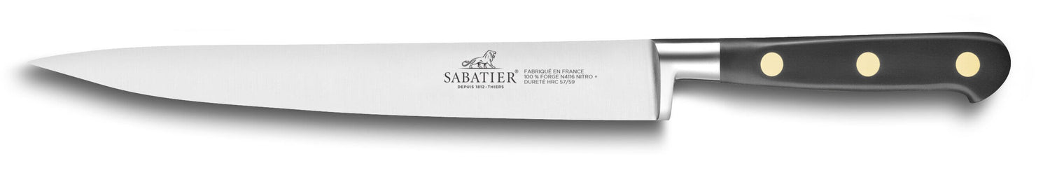 Couteau filet de sole SABATIER Idéal Inox forgé rivets laiton flexible 20cm