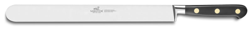 Couteau à jambon SABATIER Idéal Inox 100% forgé rivets laiton lame 30cm