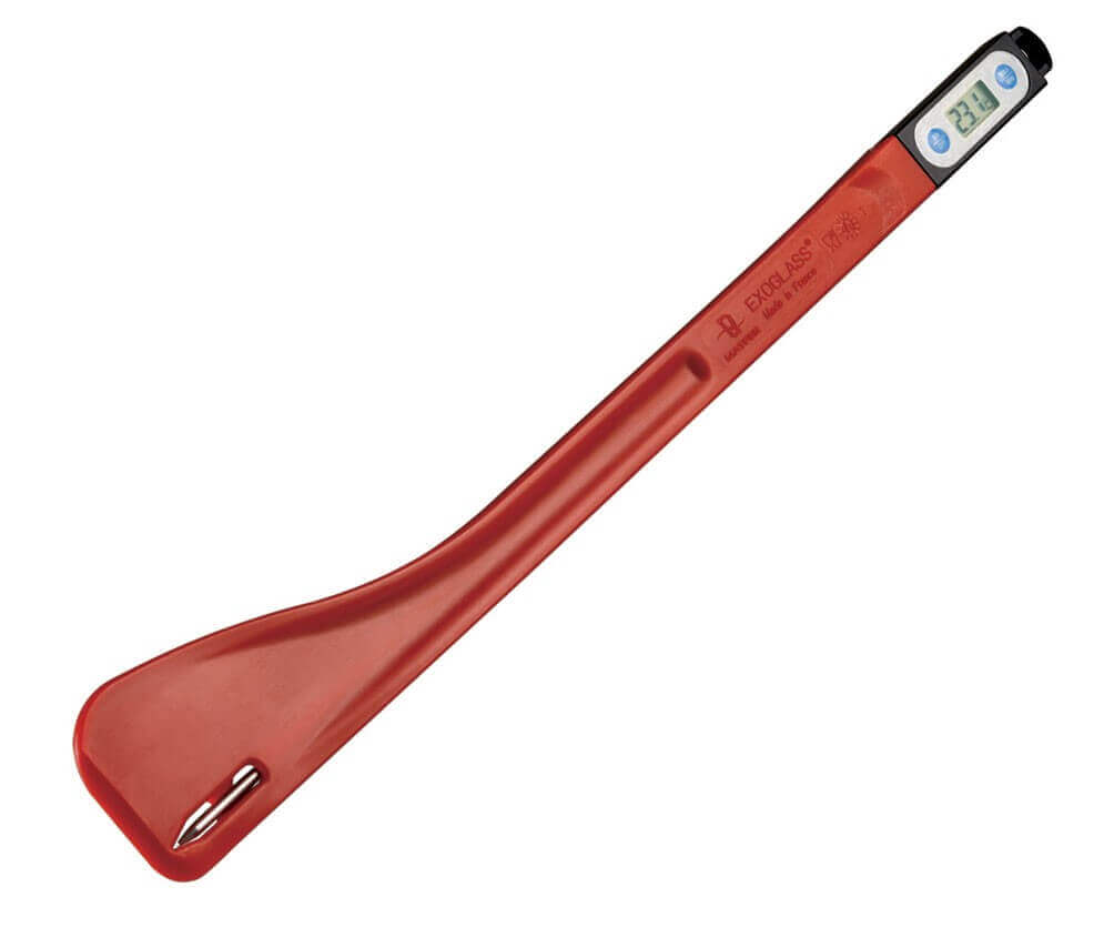 Spatule thermomètre Matfer Exoglass® rouge -20° à +200°C