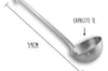 Louche acier inox 18/10 monobloc professionnelle 59cm capacité 1L Matfer