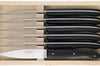 Coffret 6 couteaux à steak C. DOZORME Capucin lames lisses manches noirs