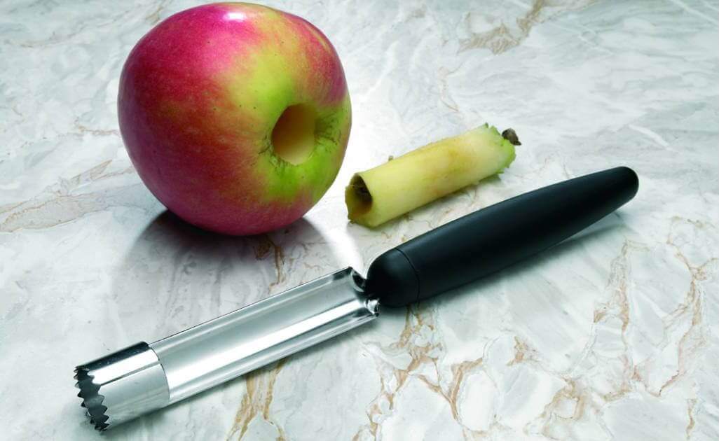 Vide-pommes professionnel Matfer lame crantée acier inox 10cm manche PP