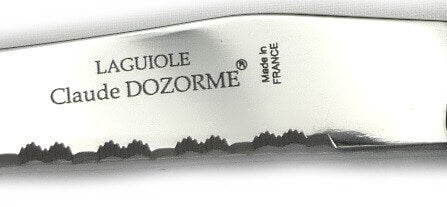 Coffret 6 couteaux à steak Laguiole C. DOZORME lames dentelées manches bubinga