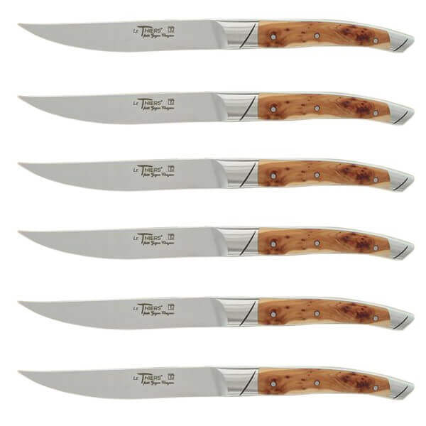 Coffret 6 couteaux de table Avantage Le Thiers Goyon-Chazeau manches genévrier
