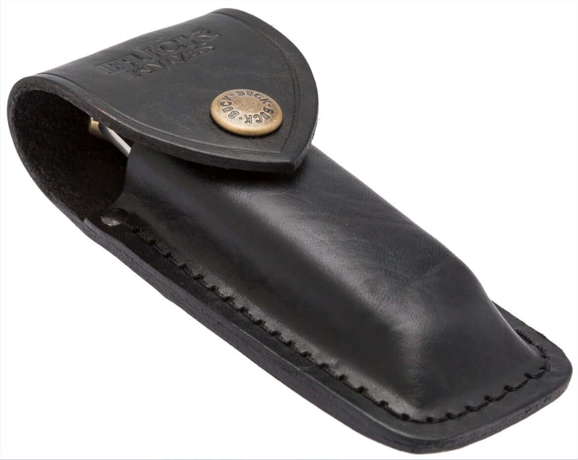 Couteau pliant BUCK 110 Folding Hunter manche 12.5cm + étui en cuir