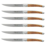 Coffret 6 couteaux de table Avantage Le Thiers Goyon-Chazeau manches olivier
