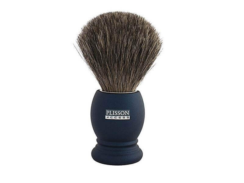 Blaireau de rasage Plisson taille 12 monture bleu nuit