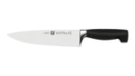 Bloc couteaux bois naturel 7 pièces Zwilling Four Star lames forgées