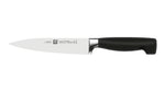 Bloc couteaux bois naturel 7 pièces Zwilling Four Star lames forgées