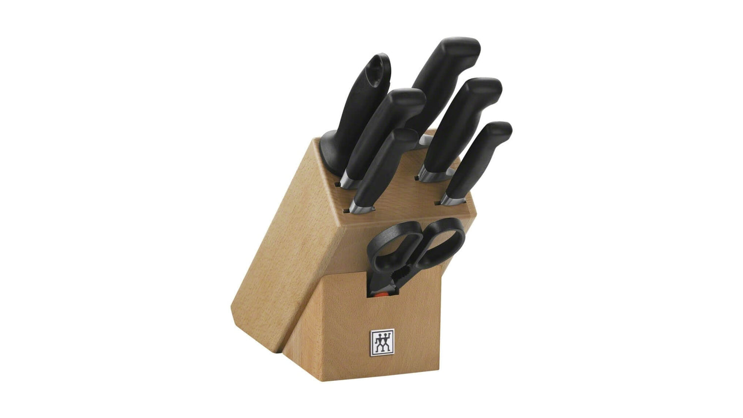 Bloc couteaux bois naturel 7 pièces Zwilling Four Star lames forgées
