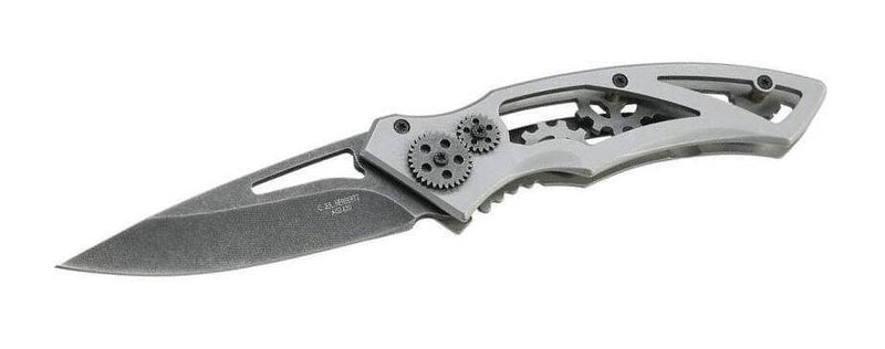 Couteau pliant Herbertz 295112 décor "engrenages" manche 12cm