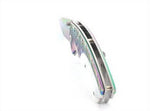 Couteau pliant Herbertz 233511 revêtement titane arc-en-ciel manche 12cm