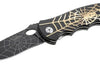 Couteau pliant Herbertz 201012 décor araignée manche métal 11.5cm