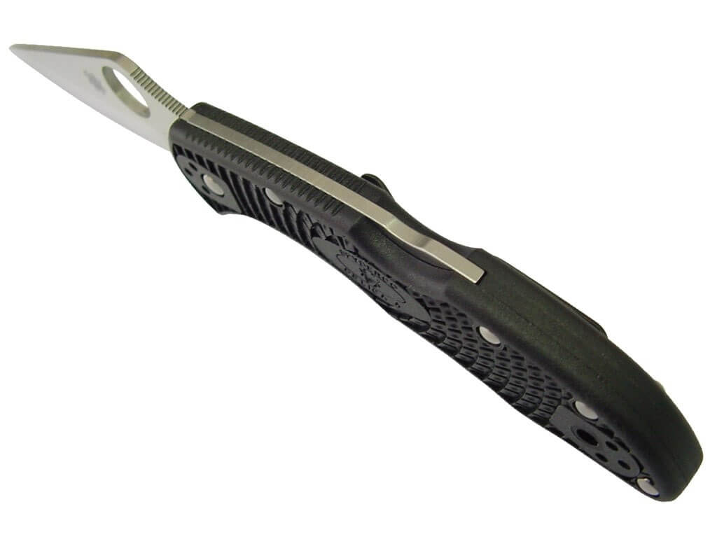 Couteau pliant SPYDERCO DELICA 4 C11PBK 11cm lame lisse