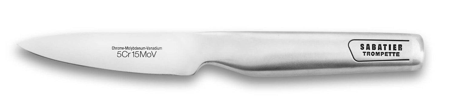 Couteau d'office Sabatier Trompette design Tout Inox 9cm