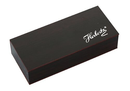 Couteau pliant Herbertz 216211 manche métal/pakka 11cm + coffret bois