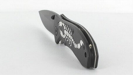 Couteau pliant Herbertz 44067 manche décor scorpion 11cm