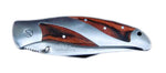 Couteau pliant Herbertz 216211 manche métal/pakka 11cm + coffret bois