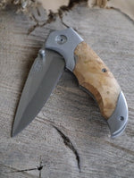Couteau pliant Herbertz 278211 manche bois de racine 11cm