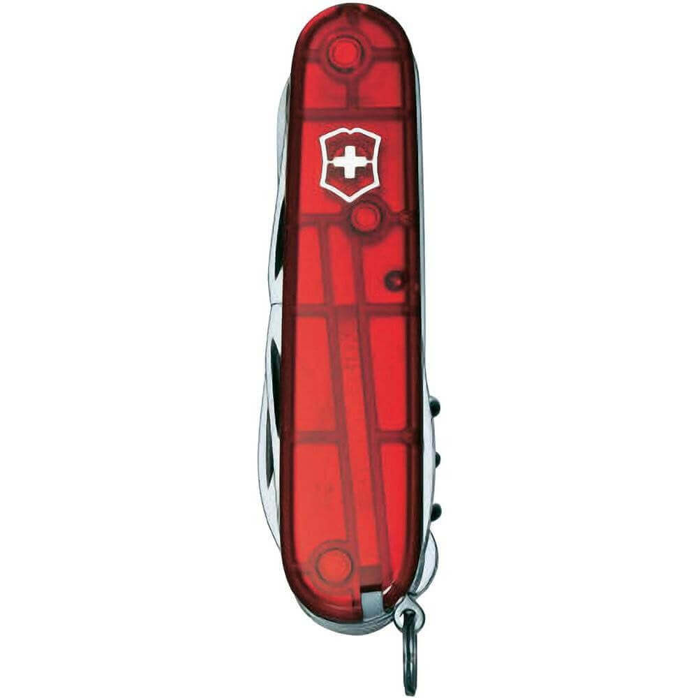 Couteau suisse Victorinox Climber rouge translucide 91mm 14 fonctions