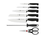 Bloc couteaux bois naturel 7 pièces Zwilling Four Star lames forgées
