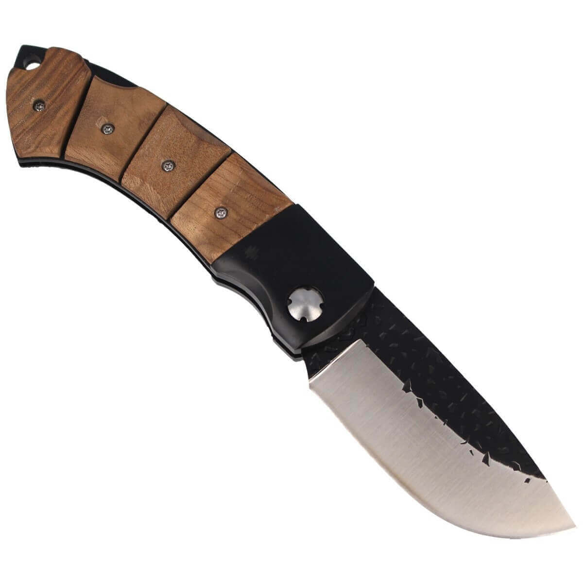 Couteau pliant Herbertz 202512 semi-brut manche bois japonais 12cm