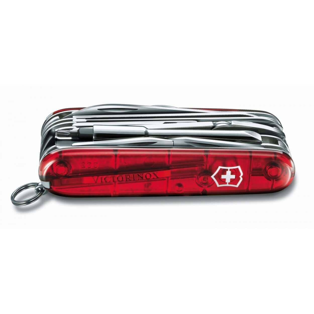 Couteau suisse Victorinox Cyber Tool M rouge translucide 91mm 34 fonctions