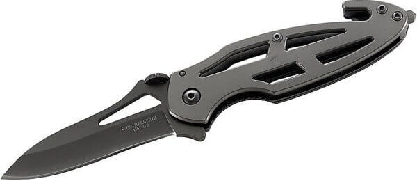 Couteau pliant de secours Herbertz 236710 manche perforé en acier 10cm