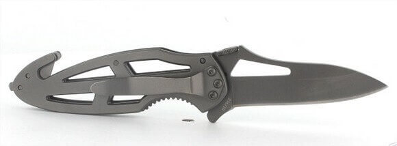 Couteau pliant de secours Herbertz 236710 manche perforé en acier 10cm