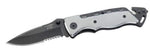 Couteau pliant de secours Herbertz 210211 à dents manche alu 12cm