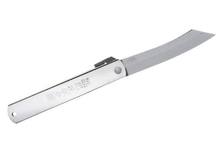 Couteau pliant Higonokami 668 acier carbone manche gravé 12cm en acier