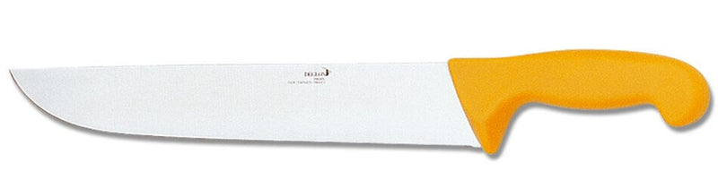 Couteau de boucher professionnel Déglon Profil lame 30cm - manche jaune