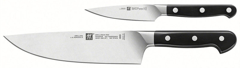 Coffret 2 couteaux de cuisine Zwilling Pro forgés - 1 office + 1 chef