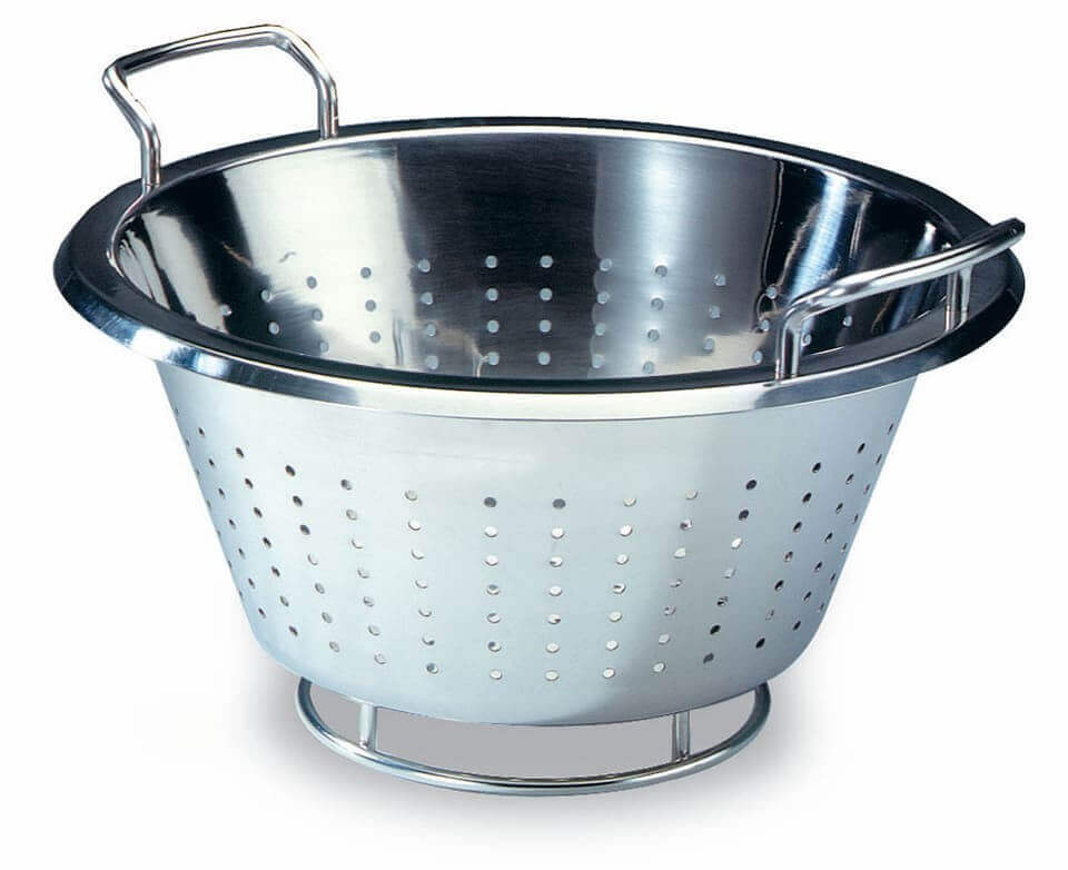 Passoire professionnelle MATFER acier inox 32cm avec anses