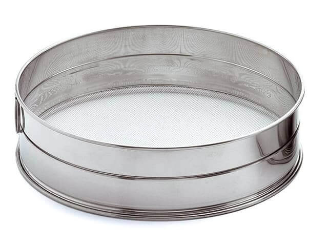 Tamis professionnel acier inox 30cm - maille inox 1.28mm