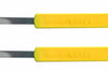 Lame de boulanger inox droite manche jaune - 2 pièces