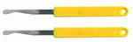 Lame de boulanger inox boule manche jaune - 2 pièces