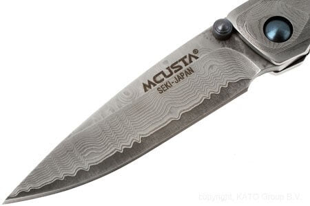 Couteau pliant MCUSTA Tsuchi MC-34D acier damas 66 couches 10cm + étui