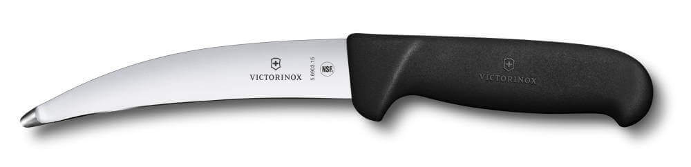 Couteau tripier Victorinox 15cm manche Fibrox noir