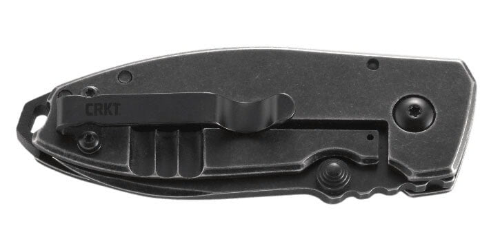 Couteau pliant CRKT SQUID 2490KS manche acier inox noir 8,8cm