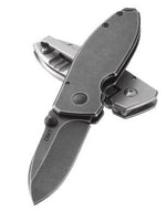 Couteau pliant CRKT SQUID 2490KS manche acier inox noir 8,8cm