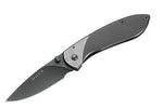Couteau pliant BUCK NOBLEMAN n°327TTS manche acier titanium 9cm