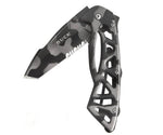 Couteau pliant BUCK BONES n°870CMX semi-dentelé camouflage 11,5cm