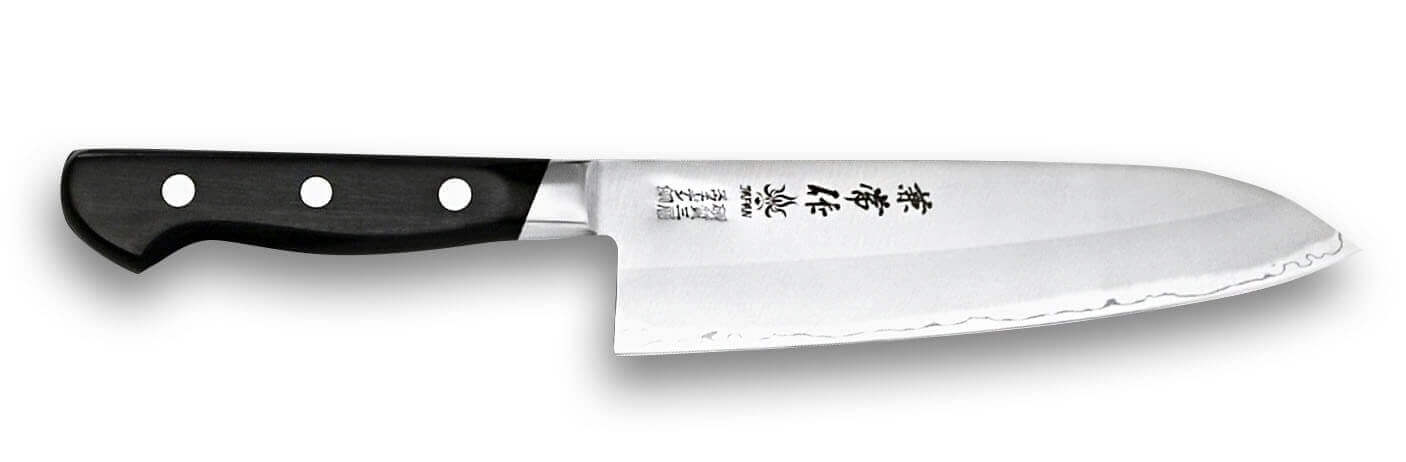 Couteau santoku japonais Japan Kanetsune 18cm acier Sandvik