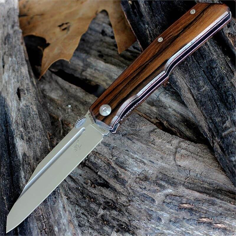 Couteau pliant FOX Terzuola FX-515W manche ziricote 11cm + étui cuir